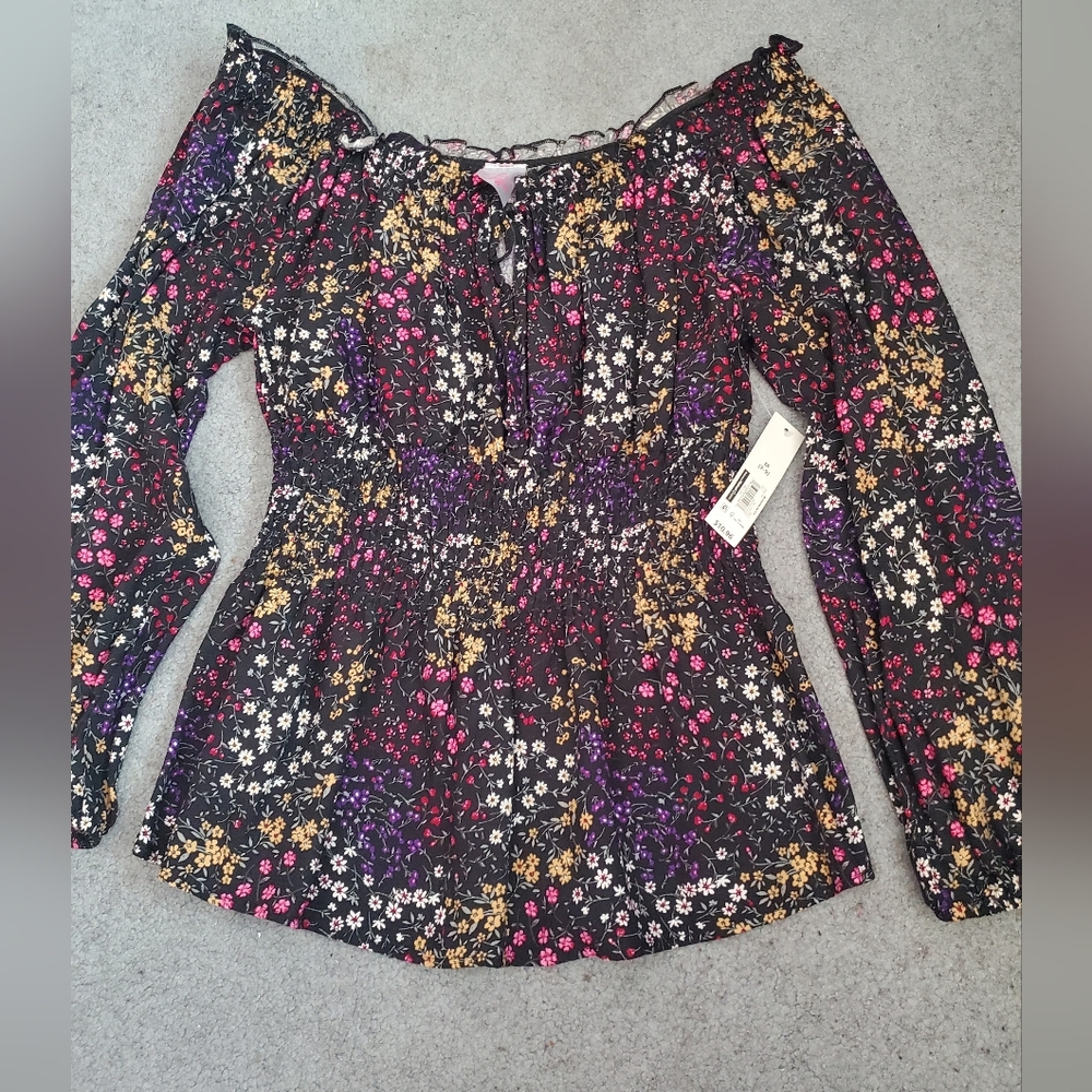 Nwt Floral Off Shoulder Top